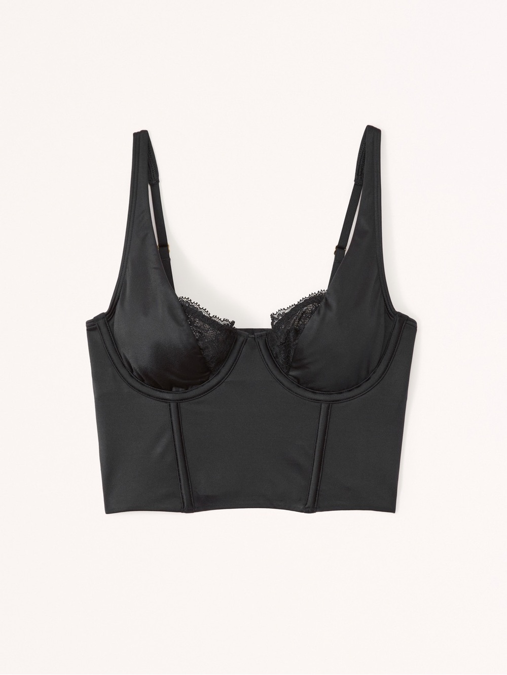 Abercrombie & Fitch Lace and Satin Balconette Corset